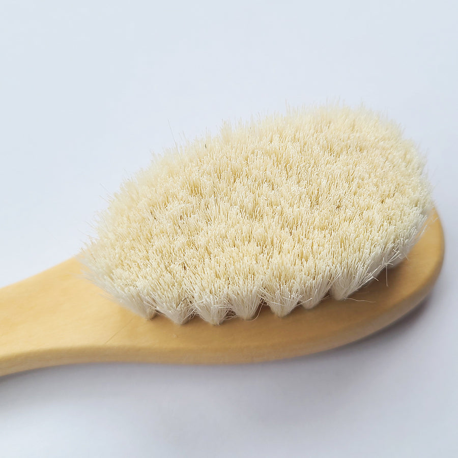 Soft Wool Baby Comb Set Beech Hair Brush Newborn Massager Baby Hair Soothing Baby Shower Gift Baby  3