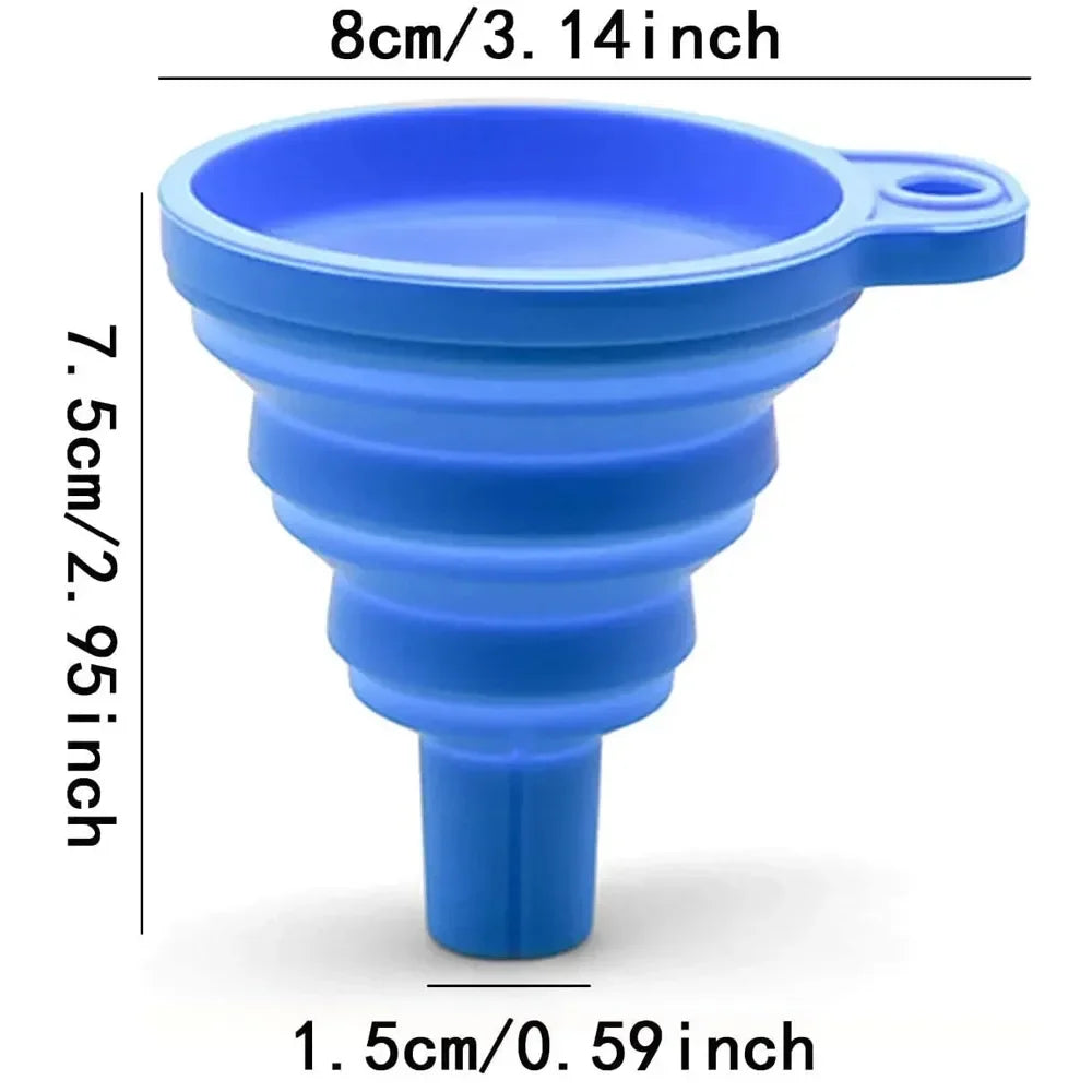 Portable Silicone Funnel Telescopic Folding Fuel Funnel For Cars And Motorcycles 3