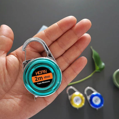 Mini Steel Keychain Tape Measure  PocketReady 2M Ruler For Everyday Precision 1