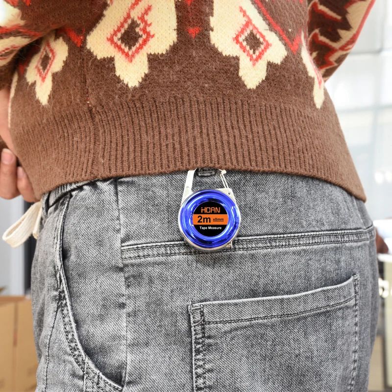 Mini Steel Keychain Tape Measure  PocketReady 2M Ruler For Everyday Precision 3