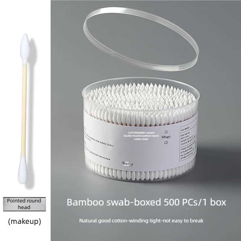 DoubleEnded Cotton Swabs Pointed Round Tips For Makeup Ear Cleaning Pet Care Hygienic Disposable Sw 5