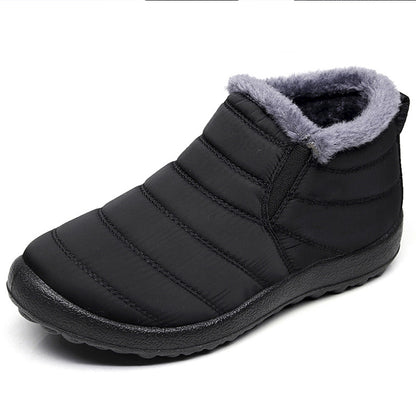 Winter Boots For Men Slip On Fur Waterproof Casual Ankle Boots Snow Booties Warm Mens Shoes 3