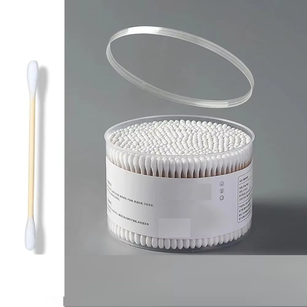 Double-Ended Cotton Swabs, Pointed Round Tips for Makeup, Ear Cleaning, Pet Care, Hygienic Disposable Swab Sticks