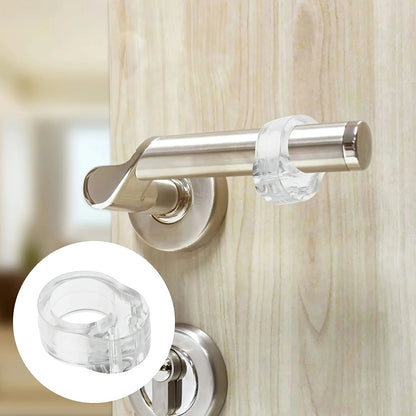 Door Stopper Silicone Gel Handle Buffer, Transparent Door Knob Bumper, Furniture Protector Pad