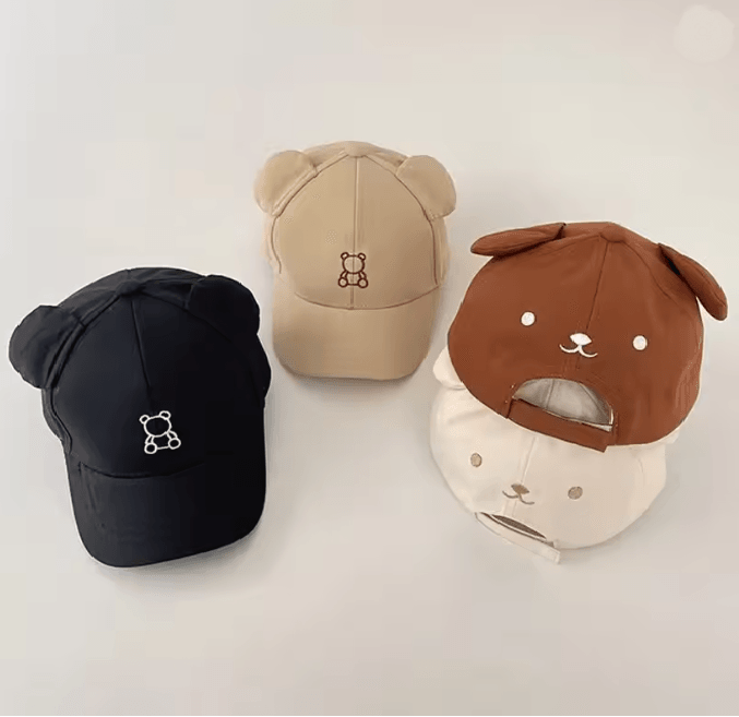 Cute Bear Baby Baseball Cap for Toddlers