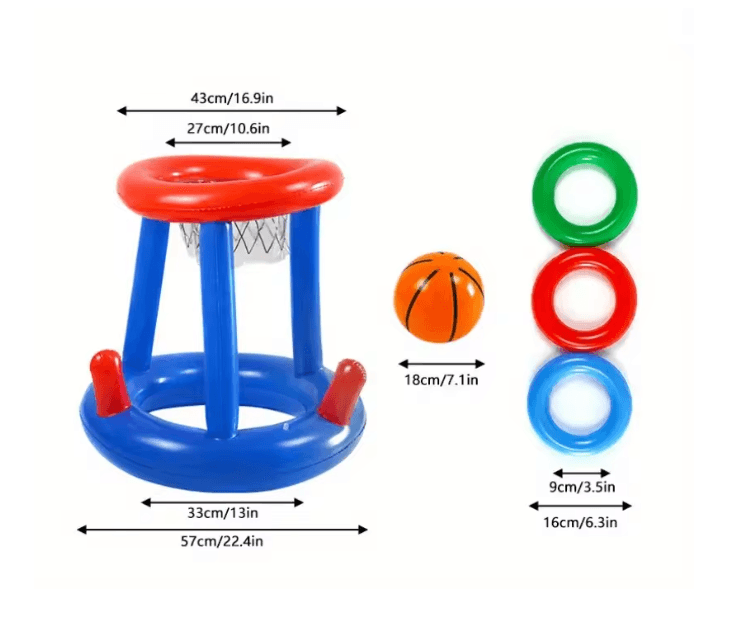 Inflatable Water Basketball Hoop For Pools And Outdoor Play 5