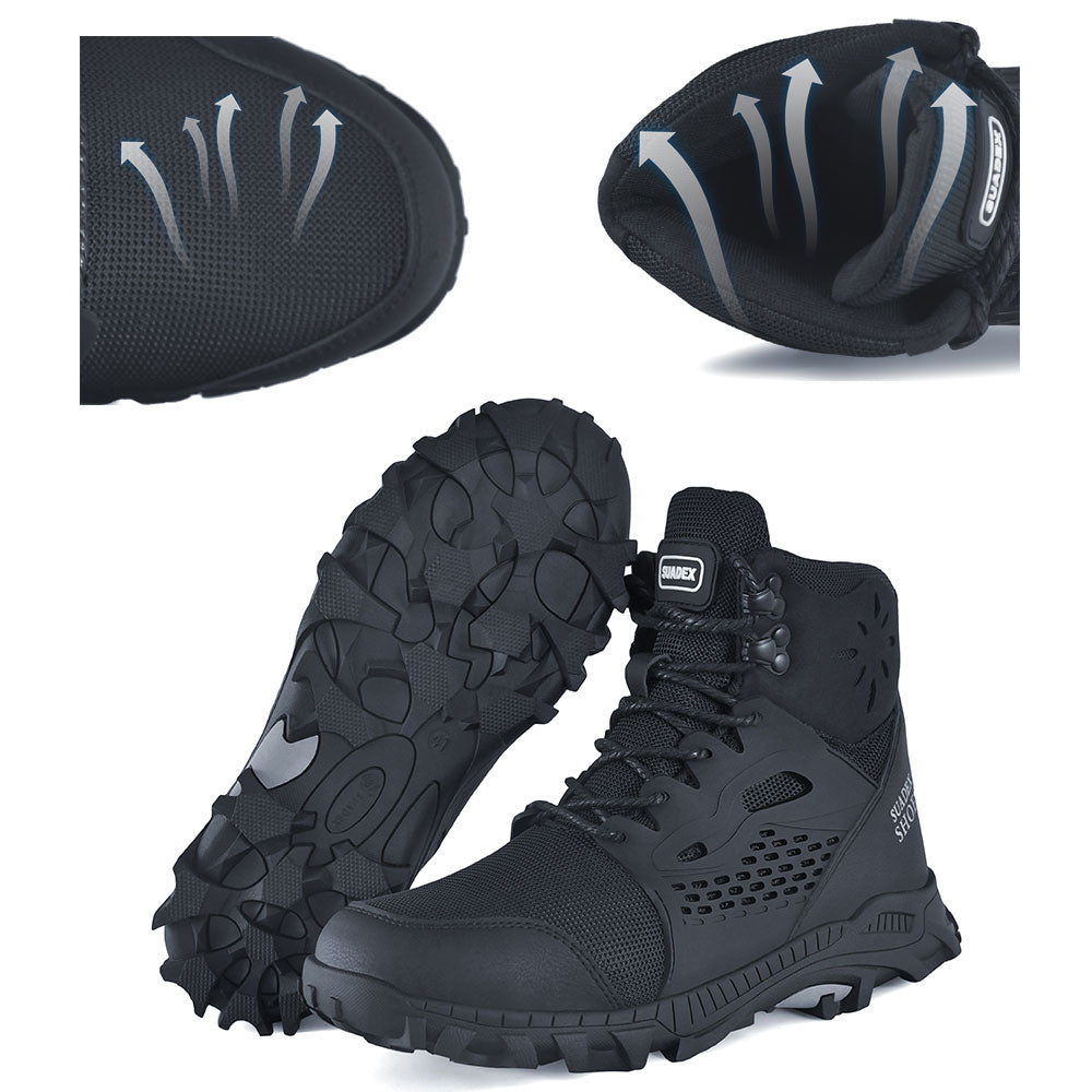 Steel Toe Safety Boots Men Work Shoes AntiSmashing AntiSlippery Boots For Male And Female 3