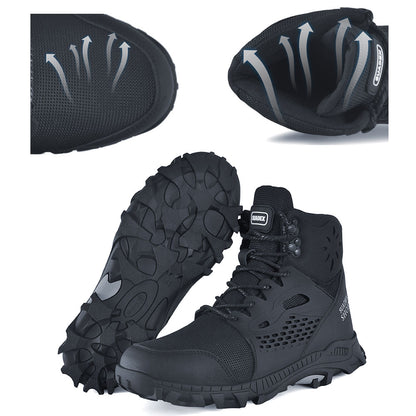 Steel Toe Safety Boots Men Work Shoes AntiSmashing AntiSlippery Boots For Male And Female 3