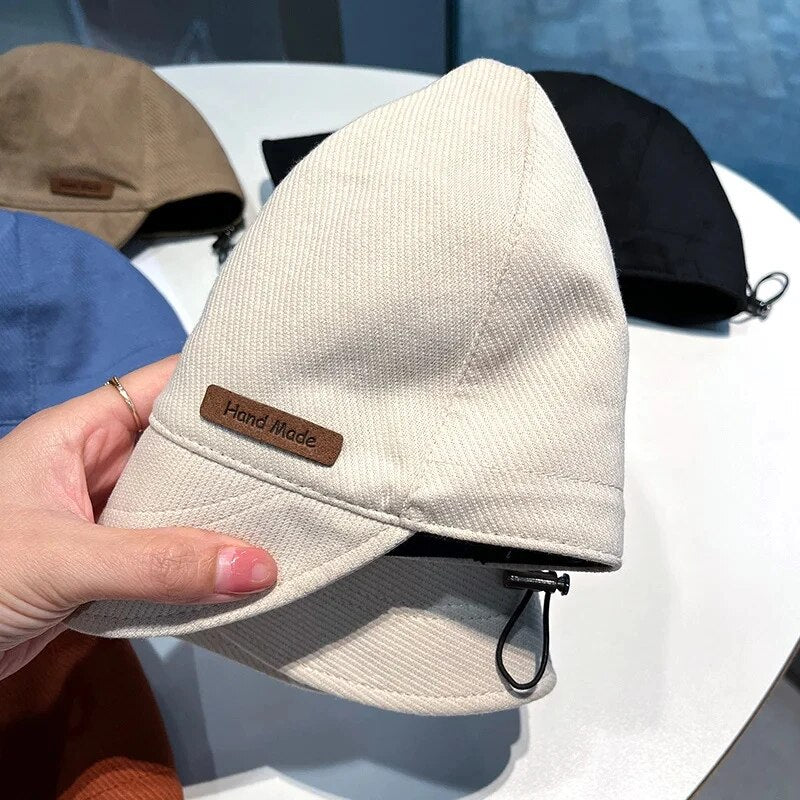 Adjustable Women's Foldable Sunhat, Summer Beach Fisherman Hat, Cotton UV Protection Bucket Cap, Wide Brim Outdoor Cap