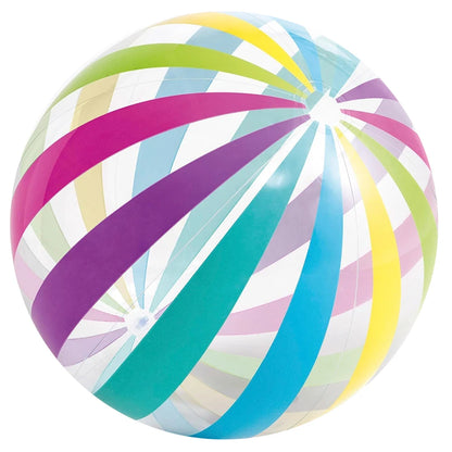 Inflatable Beach Ball Colored Striped Transparent Ball Pool Party Games 5