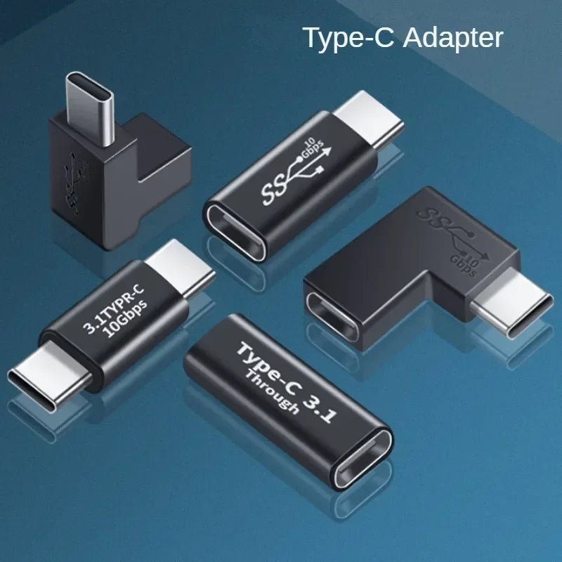USB C Type Elbow Adapter Converter Data Sync And Charge Extension USB C Male To Female Connector 7