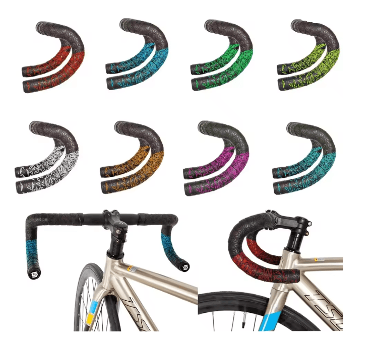 Double Color Anti Vibration Bike Handlebar Tape 2