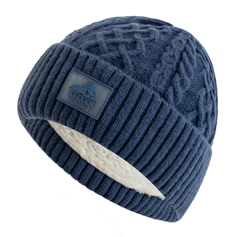 Unisex Warm Winter Hat Stylish Beanie Cap With Plush Fur Lining Perfect For Ski Sports Men And Wome 5