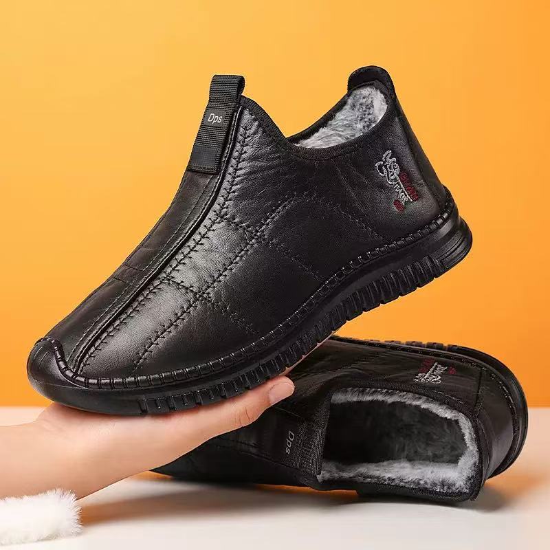 Waterproof Winter Mens Shoes AntiSlip Warm Thick Walking Boots 1