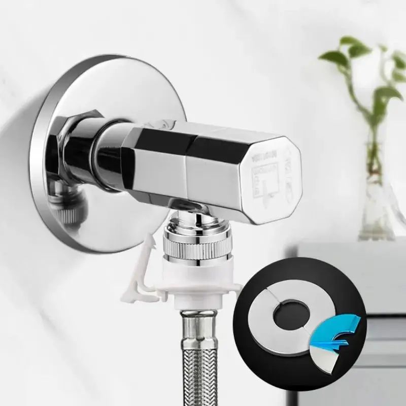 Stainless Steel SelfAdhesive Faucet Cover  Chrome Wall Plate For Clean Finished Bathroom Installs 2