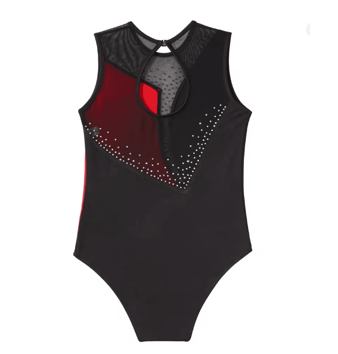 Girls Sleeveless Ballet Leotard And Shorts Dancewear Set 1