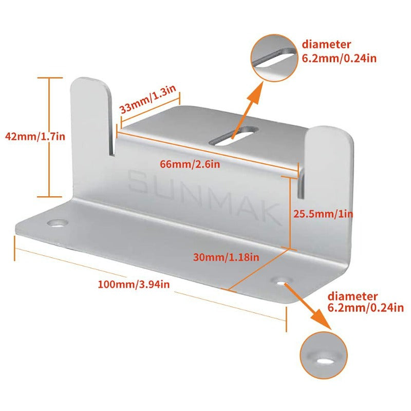 PV Panel Roof Solar Mounting Kit Aluminum Brackets For Car Boat RV Yacht Installation 2