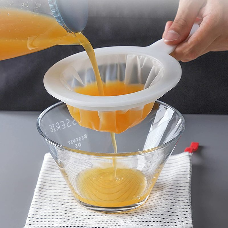 Washable Nylon Ultra Fine Mesh Strainer Spoon Sieve Kitchen Colander For Coffee Tea Juice Soy Milk 1
