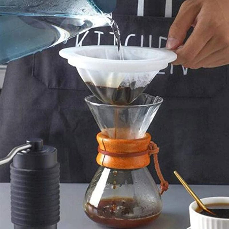 Washable Nylon Ultra Fine Mesh Strainer Spoon Sieve Kitchen Colander For Coffee Tea Juice Soy Milk 3
