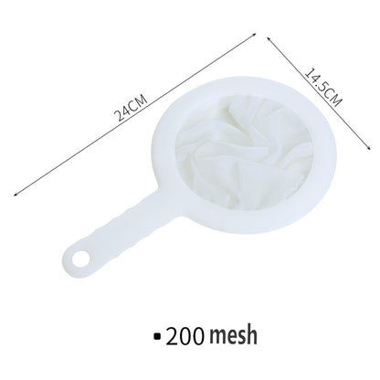 Washable Nylon Ultra Fine Mesh Strainer Spoon Sieve Kitchen Colander For Coffee Tea Juice Soy Milk 7