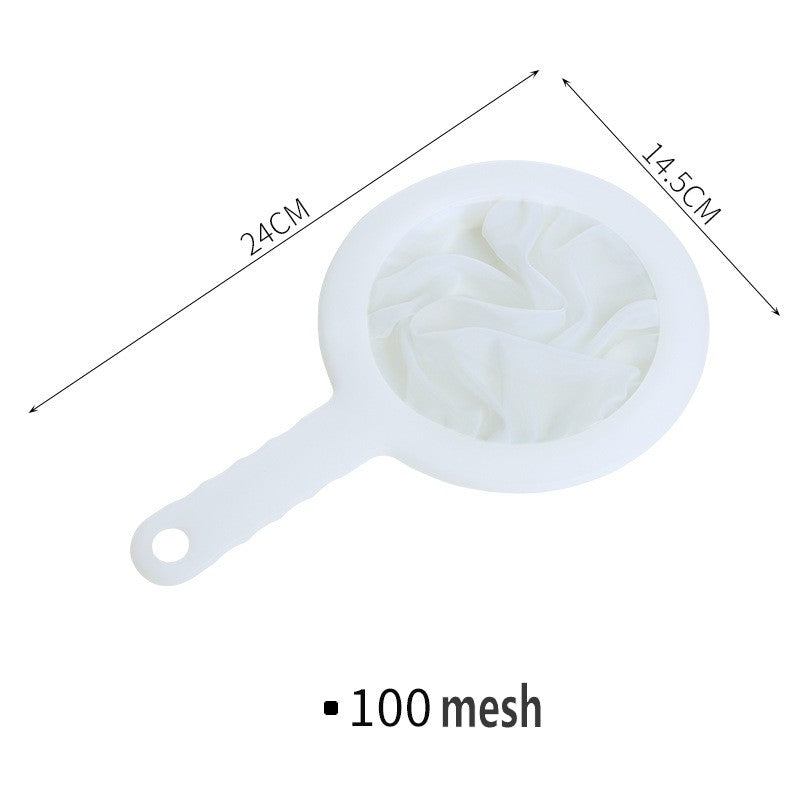 Washable Nylon Ultra Fine Mesh Strainer Spoon Sieve Kitchen Colander For Coffee Tea Juice Soy Milk 6