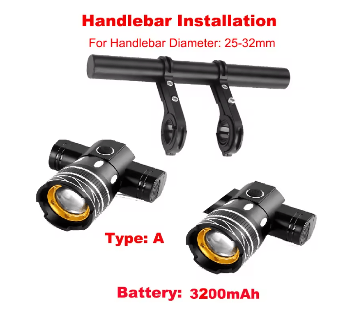 LED USB Rechargeable Scooter Headlight 10