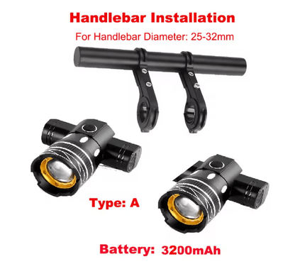 LED USB Rechargeable Scooter Headlight 10
