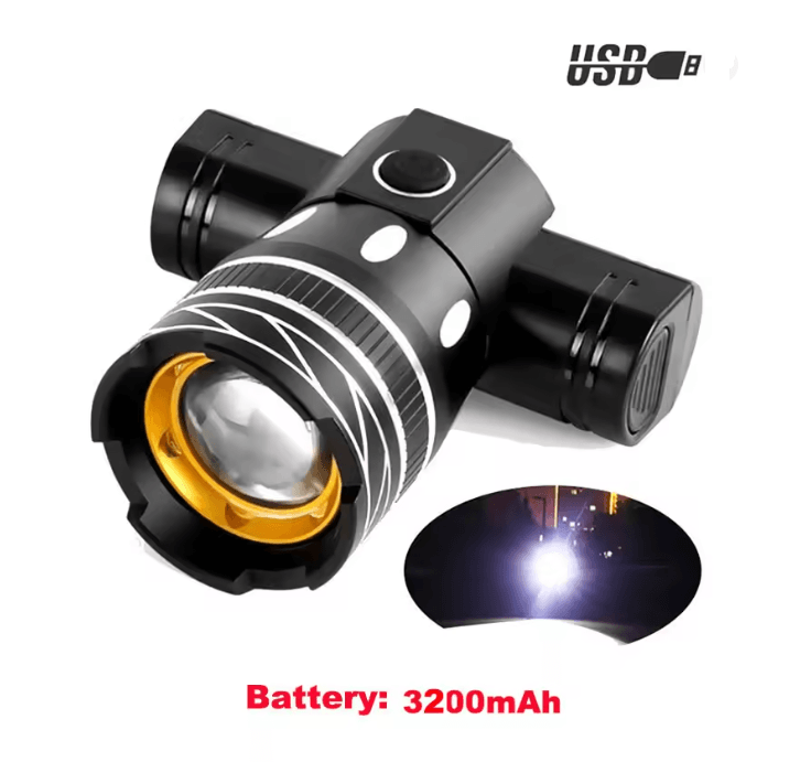 LED USB Rechargeable Scooter Headlight 12