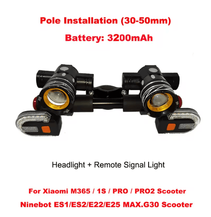 LED USB Rechargeable Scooter Headlight 4