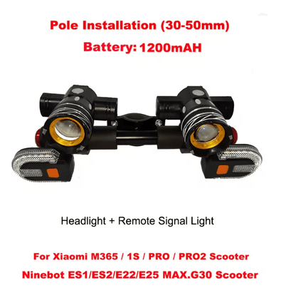 LED USB Rechargeable Scooter Headlight 5