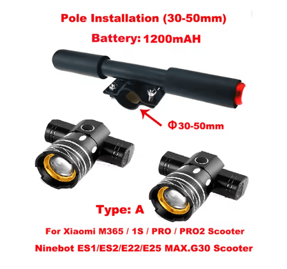 LED USB Rechargeable Scooter Headlight 7