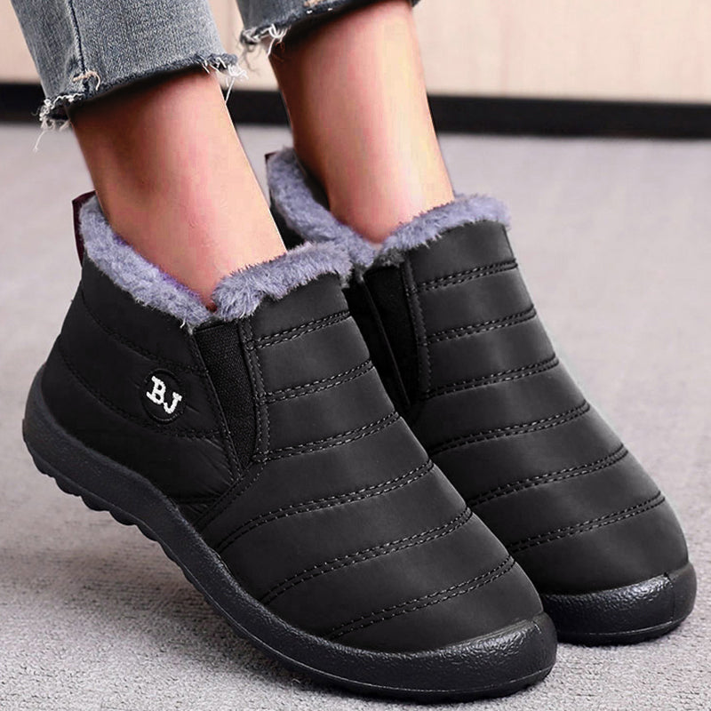 New Women Boots Waterproof Ankle Boots Casual Slip On Platform Fashion Snow Boots Winter Shoes For  2