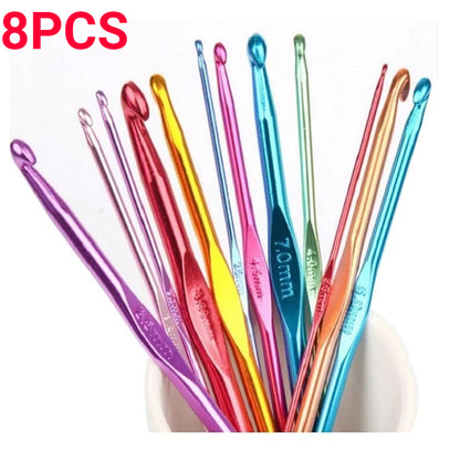 Metal Handle Crochet Hook Colorful Aluminium Knitting Needles 1