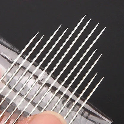 Side Hole Blind Sewing Needles Stainless Steel Elderly Needles DIY Home Self Threading Needle For H 3