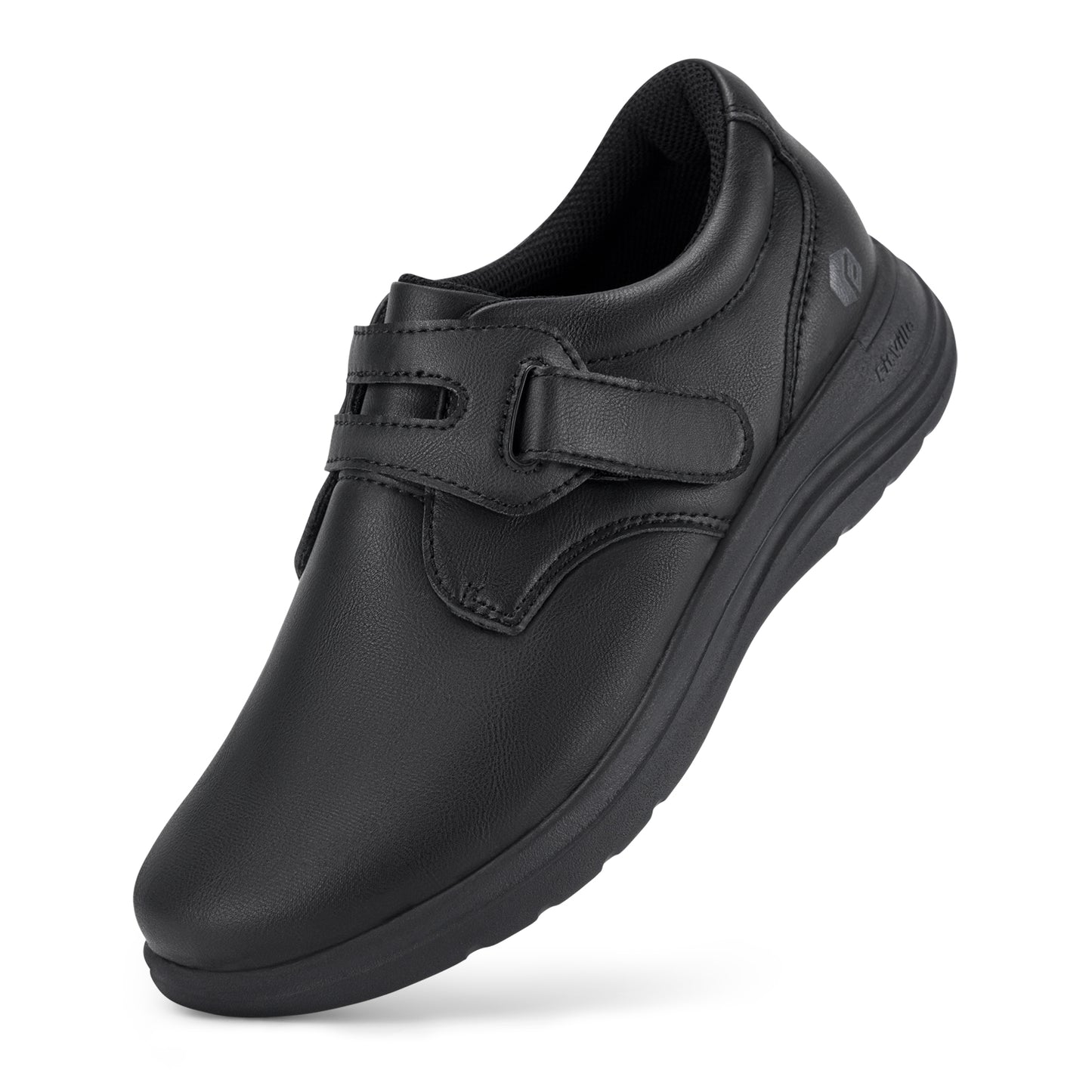 Extra Wide Womens Leather Shoes SlipOn Walking Shoes For Diabetic Feet With Arch Support And Comfor 6