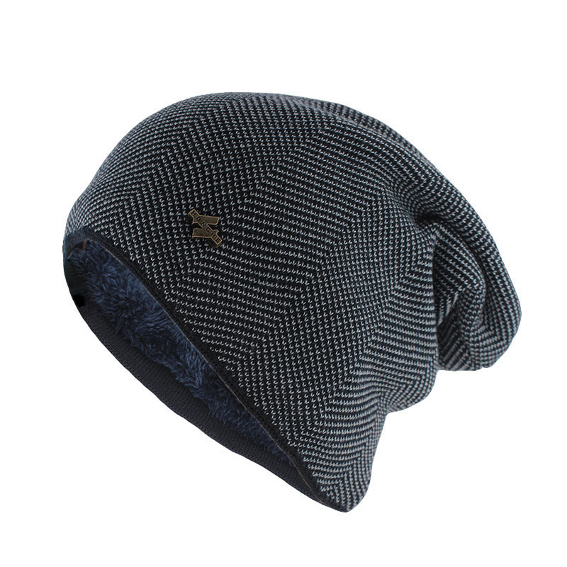 Unisex Winter Warm Beanie Hat For Men Cotton Wool Skullies Fashion Knitted Hat Solid Outdoor Gorro  3