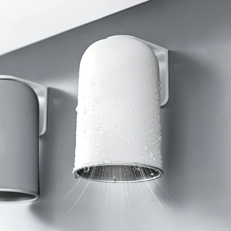 Magnetic Mouthwash Cup, Stainless Steel Tooth Brushing Cup, Large Capacity, Wall Mounted No Punching Household Water Cup