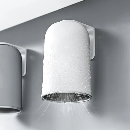 Magnetic Mouthwash Cup, Stainless Steel Tooth Brushing Cup, Large Capacity, Wall Mounted No Punching Household Water Cup