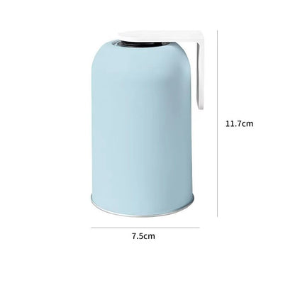Magnetic Mouthwash Cup Stainless Steel Tooth Brushing Cup Large Capacity Wall Mounted No Punching H 8