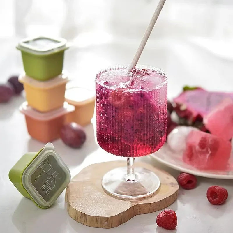 Creative Square Ice Cube Moulds, Reusable Mini Ice Cube Makers for Whiskey, Drink Freezing Kitchen Tools