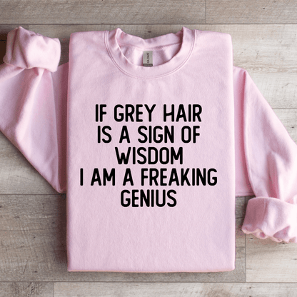 If Grey Hair Is A Sign Of Wisdom Sweatshirt 2