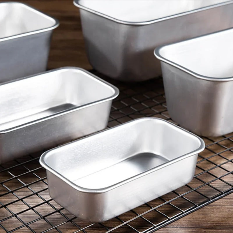 Aluminium Rectangle Baking Cake Mold Non Stick Loaf Pan Bread Tin Tray Brownie Pastry Baking Gadget 2