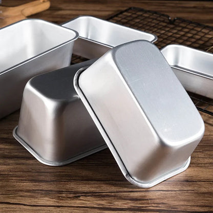 Aluminium Rectangle Baking Cake Mold Non Stick Loaf Pan Bread Tin Tray Brownie Pastry Baking Gadget 3
