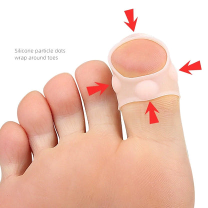 Invisible Ingrown Toenail Correction Tool, Silicone Toe Nail Cover, Elastic Straightening Clip Brace