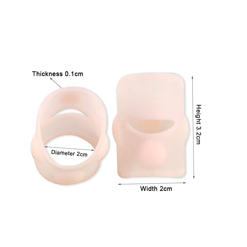 Invisible Ingrown Toenail Correction Tool, Silicone Toe Nail Cover, Elastic Straightening Clip Brace