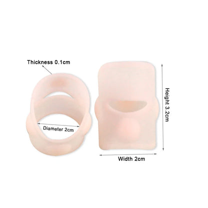 Invisible Ingrown Toenail Correction Tool, Silicone Toe Nail Cover, Elastic Straightening Clip Brace