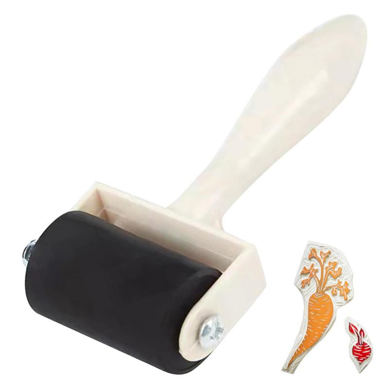 Small Rubber Roll Paint Brush for Printmaking & Craft Art Tools