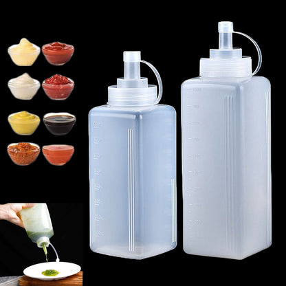 Squeeze Condiment Bottle With Lid Plastic Squeeze Bottle For Jam Salad Dressing Dispenser 1