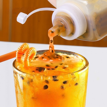 Squeeze Condiment Bottle With Lid Plastic Squeeze Bottle For Jam Salad Dressing Dispenser 2