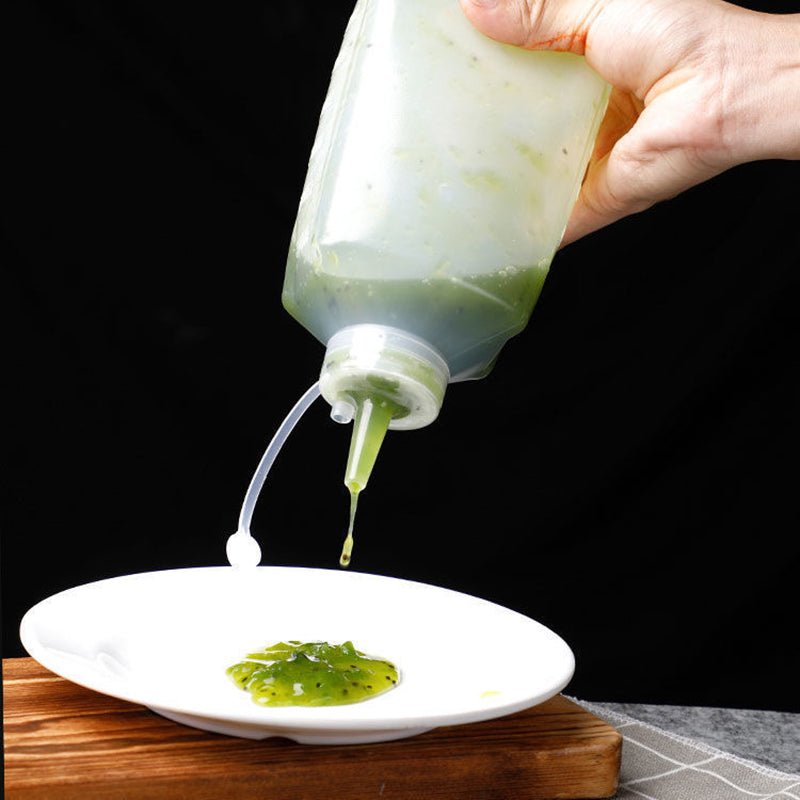Squeeze Condiment Bottle With Lid Plastic Squeeze Bottle For Jam Salad Dressing Dispenser 3